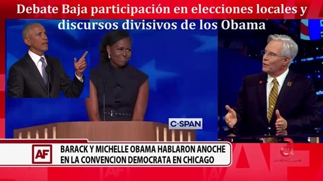 Debate baja participación en elecciones locales y discursos divisivos de los Obama