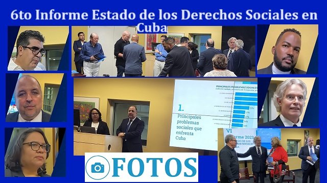 Fotos del 6to Informe Derechos sociales Cuba